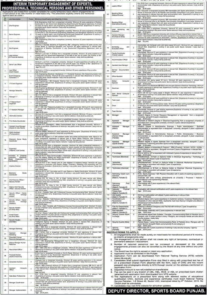 Interim Temporary Engagement of Experts Jobs 2024 Form Online Dates and Eligibility Criteria