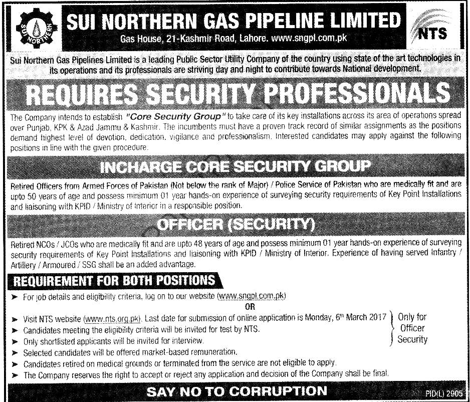 Sui Northern Gas Pipelines Limited SNGPL JObs 2024 NTS Screening Test Roll Number Slips Registration Form List of Candidates