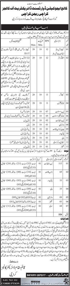 Sindh Govt Education Department Karachi Jobs 2024 Procedure to Apply Form Written Test