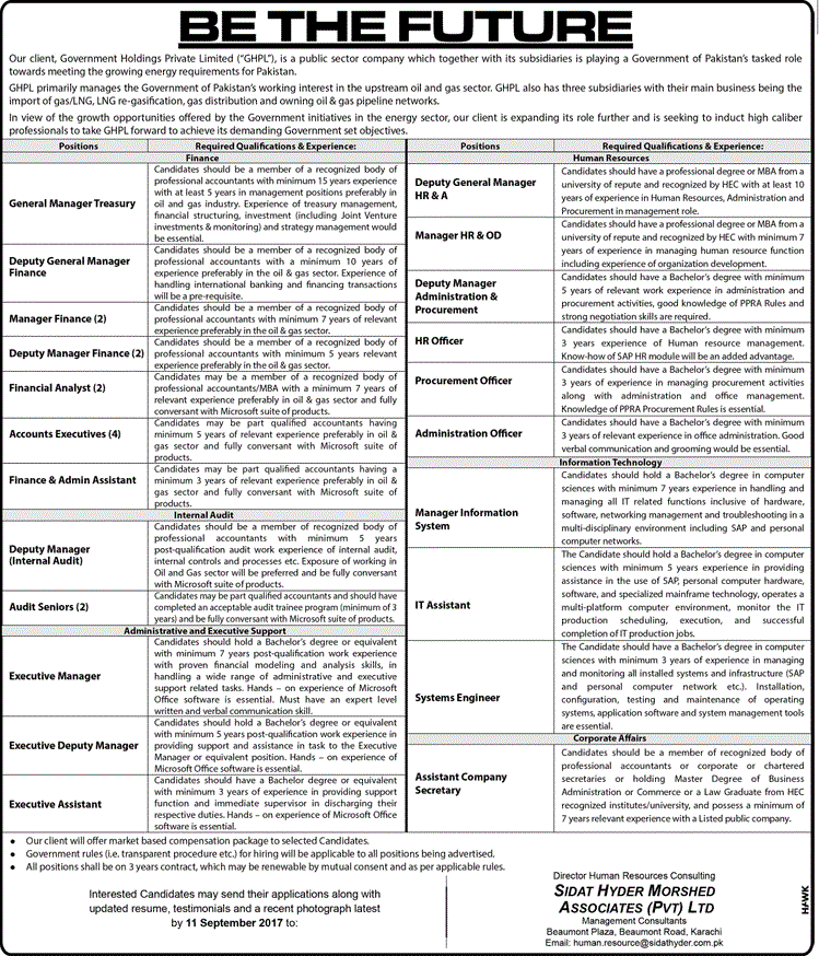 Government Holdings Private Limited Jobs 2024 Application Form Apply Last Date Posts Details