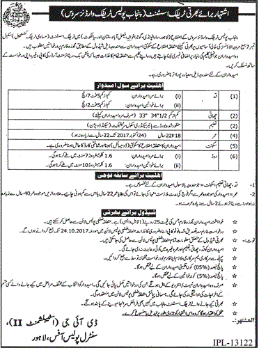 Punjab Police Traffic Wardens Jobs 2024 Application Form