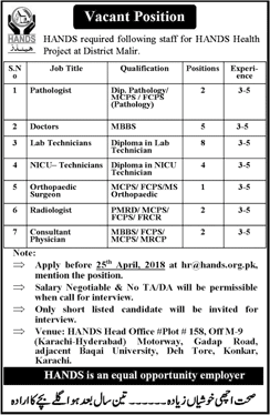 Karachi Hands NGO Jobs 2024 Procedure of Applying