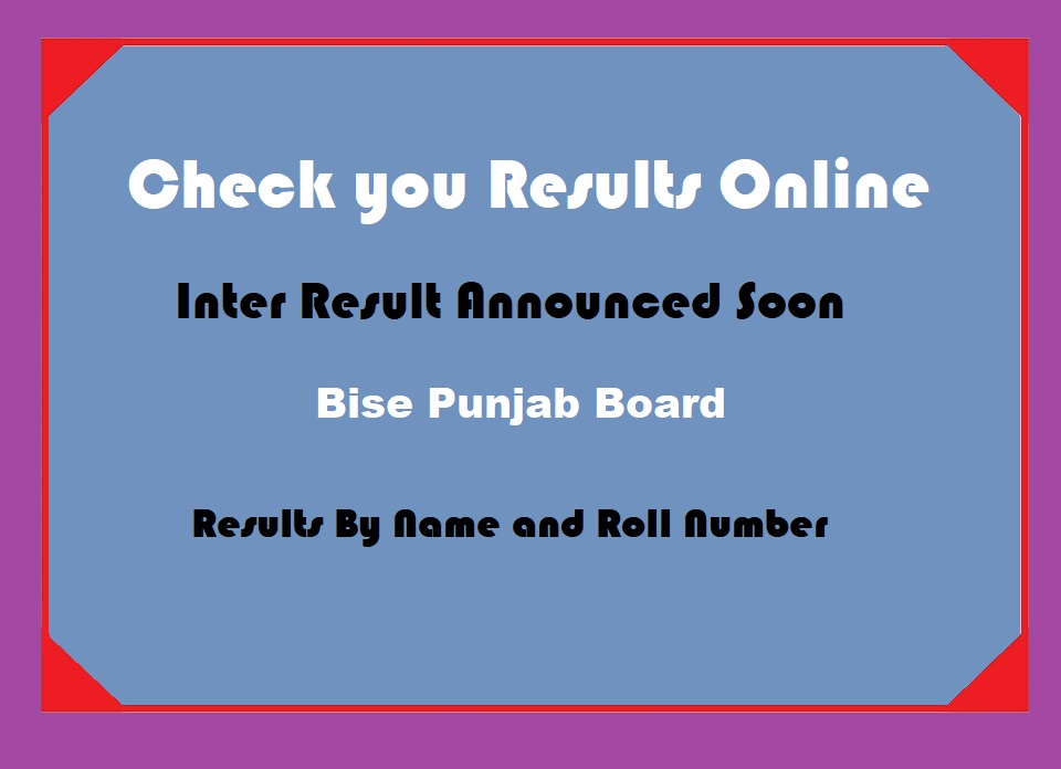 Punjab Inter Class 12th Results 2022