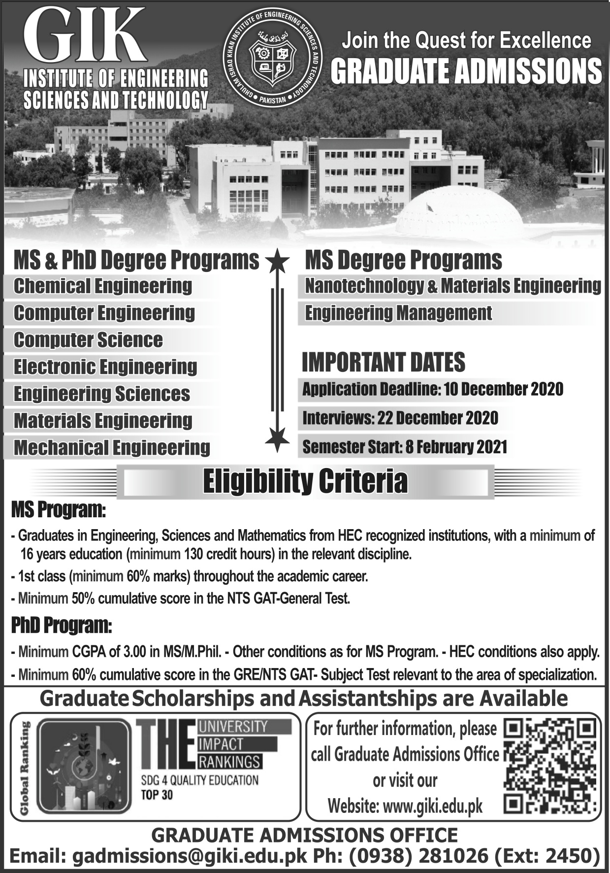 GIKI Entry Test For Fall Admission in BS Engineering Entrance Test Centers Sample Papers Model Papers Syllabus