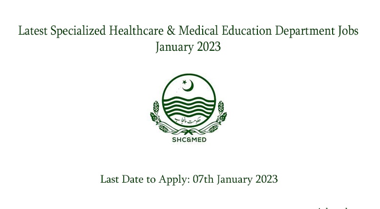 SHC Medical Department Punjab Jobs 2024 Online Application Process Eligibility Criteria