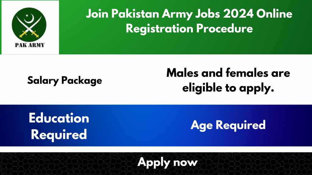 Join Pakistan Army Jobs 2024 Online Registration Procedure